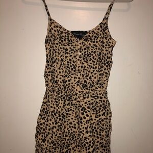 Cheetah print romper